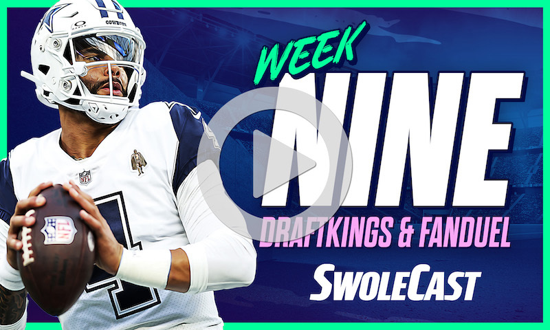 Swolecast - NFL Week 9 - 2023 DFS Fantasy Football