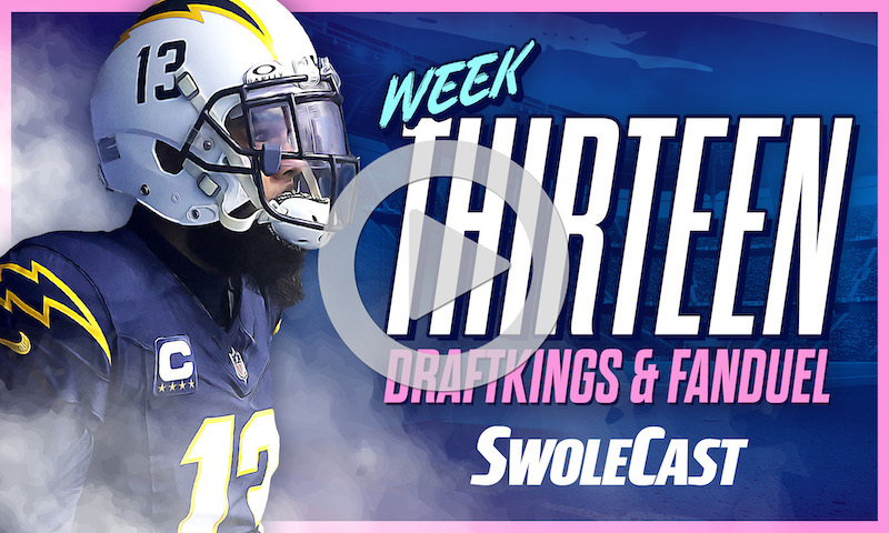 Swolecast - NFL Week 13 - 2023 DFS Fantasy Football