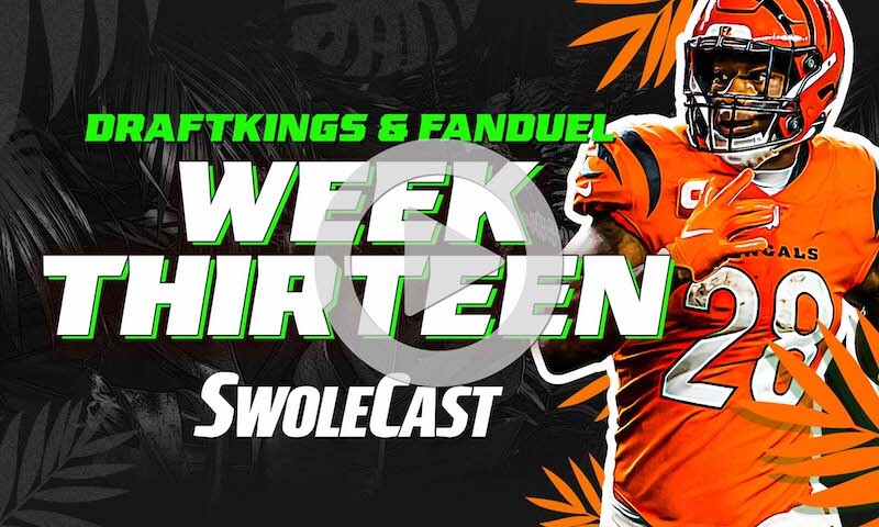 Week 13 NFL DraftKings & FanDuel DFS Lineup Advice - Swolecast