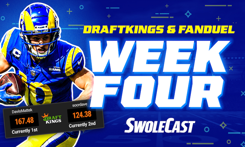Week 4 NFL DraftKings & FanDuel DFS Lineup Advice - Swolecast