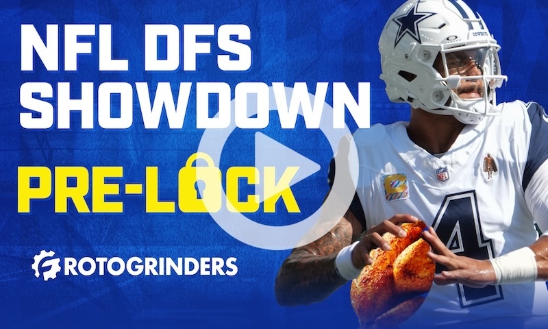 NFL DFS Pre-Lock Show: Thanksgiving Slate