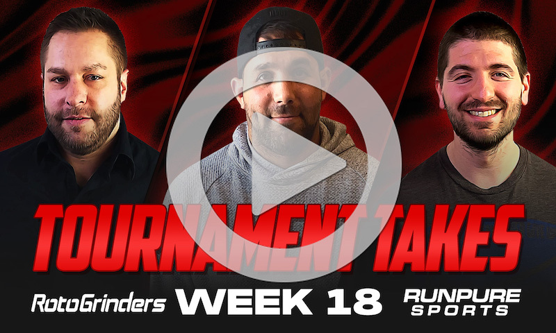 NFL DFS Tournament Takes Show - Week 18