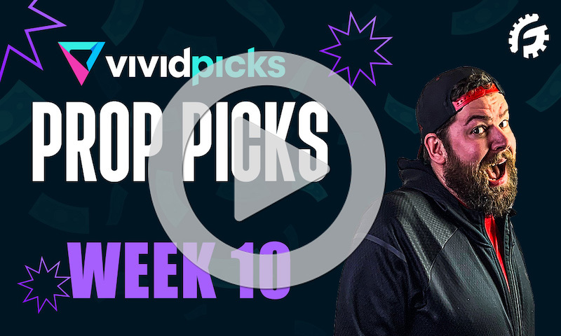 NFL Week 10 Player Props on Vivid Picks