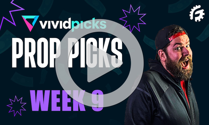 NFL Week 9 Player Props on Vivid Picks