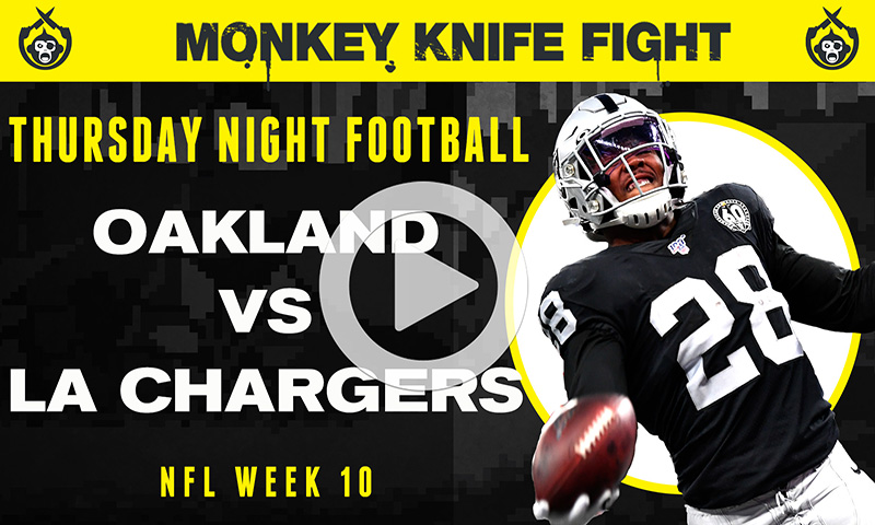 NFL Player Props - Monkey Knife Fight: Week 10 Thursday Night Football