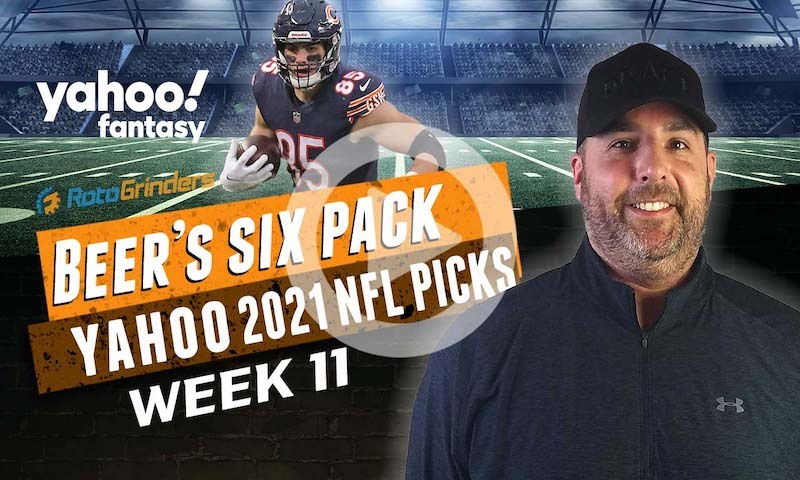 Yahoo NFL DFS Six-Pack: Week 11