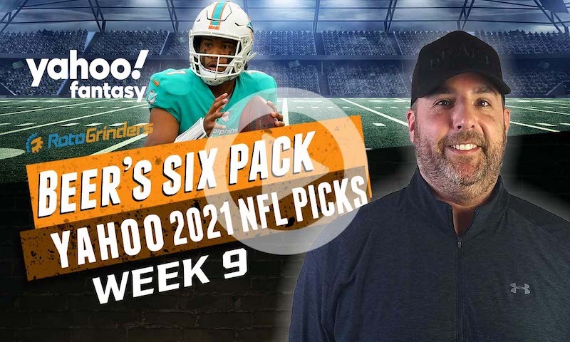 Yahoo NFL DFS Six-Pack: Week 9