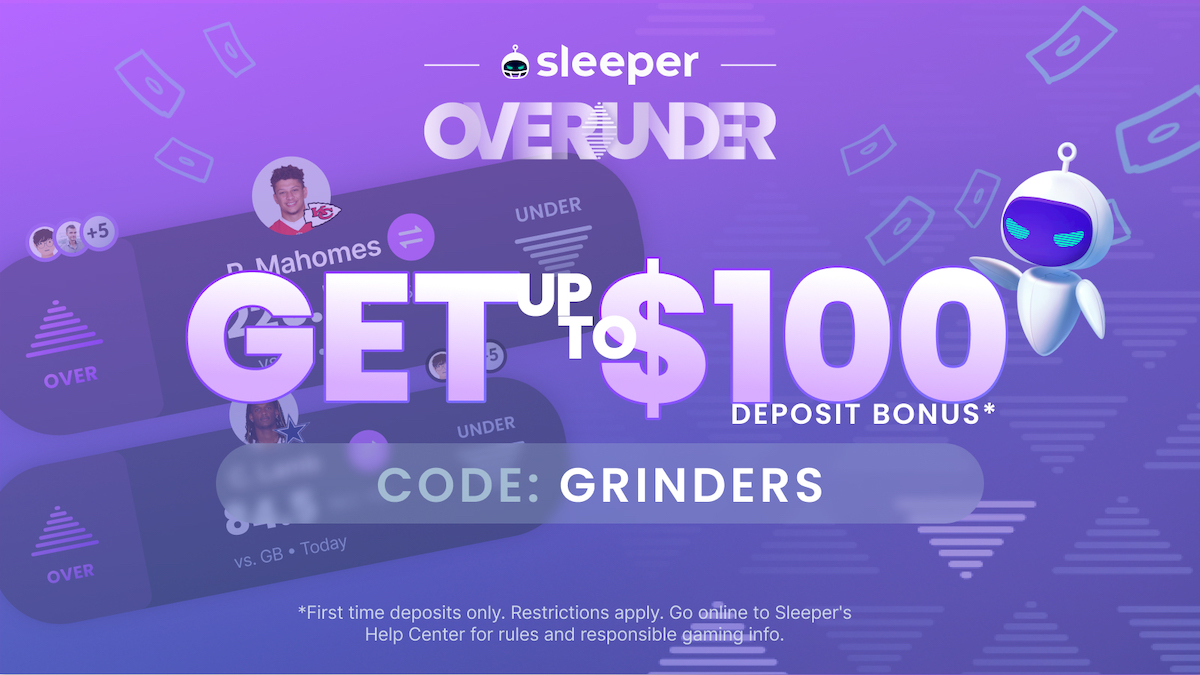 Sleeper Fantasy Promo Code GRINDERS for 100 Bonus (2023)