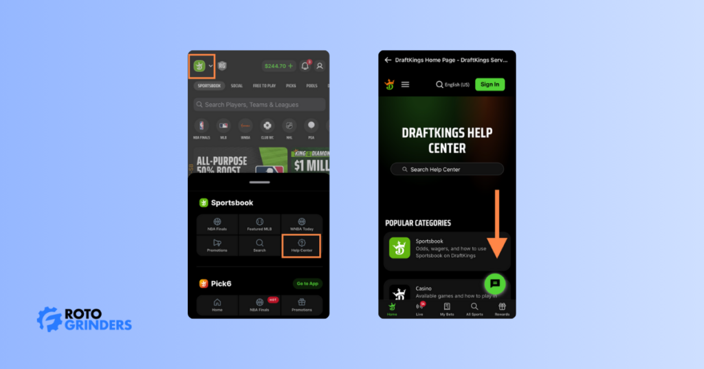 Draftkings Missouri sports betting: customer support