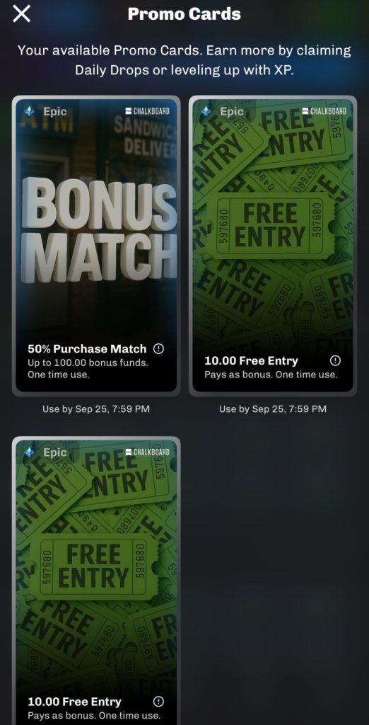 Chalkboard Promo Cards