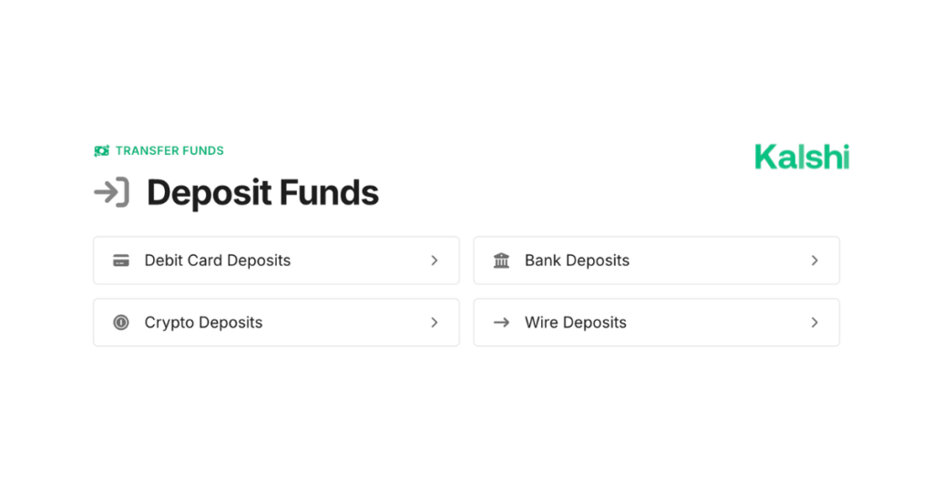 Kalshi's Banking Experience: How to deposit funds at Kalshi