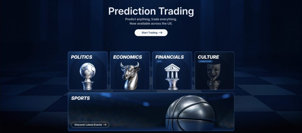 Crypto.com prediction markets screenshot