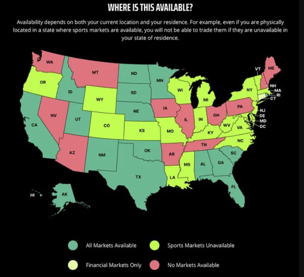 draftkings predictions legal states for sports and finance event contracts