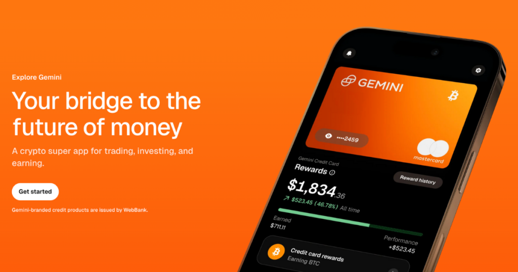 Gemini Space Station's website screenshot