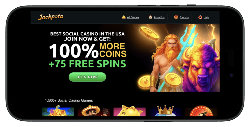 Jackpota Social Casino No Deposit Bonus