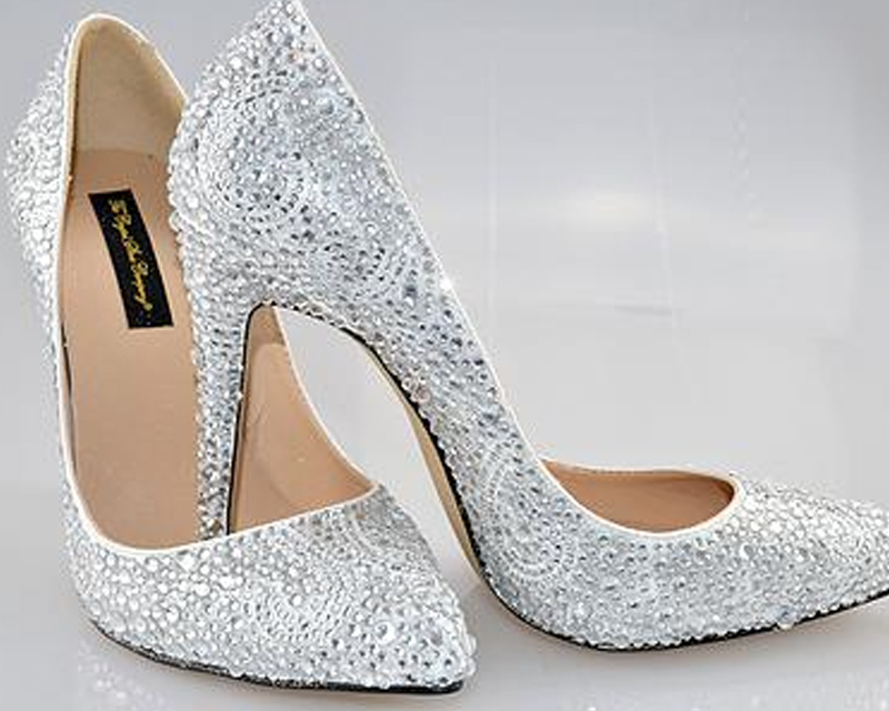 crystal embellished shoes
