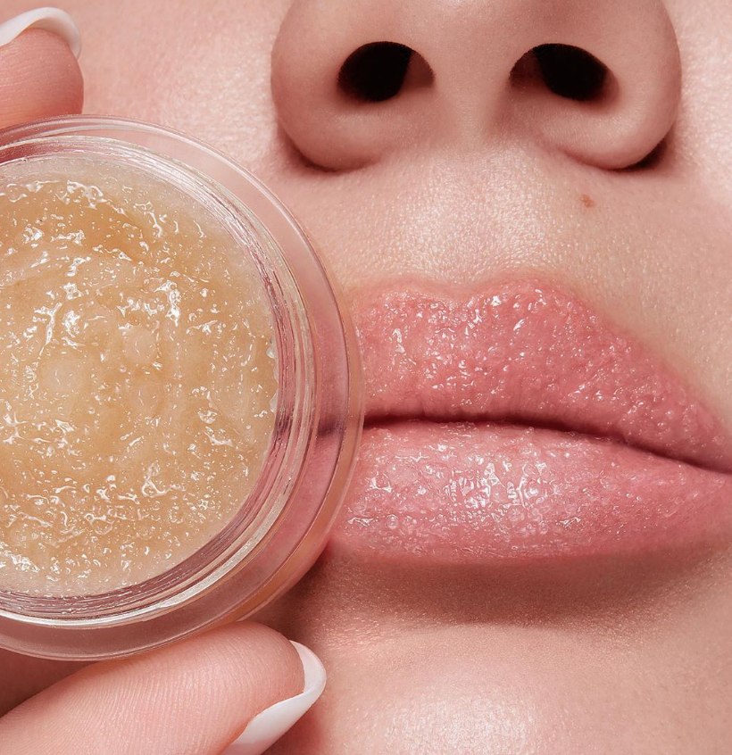 Kylie Jenner Previews Kylie Skin Lip Scrub Launch