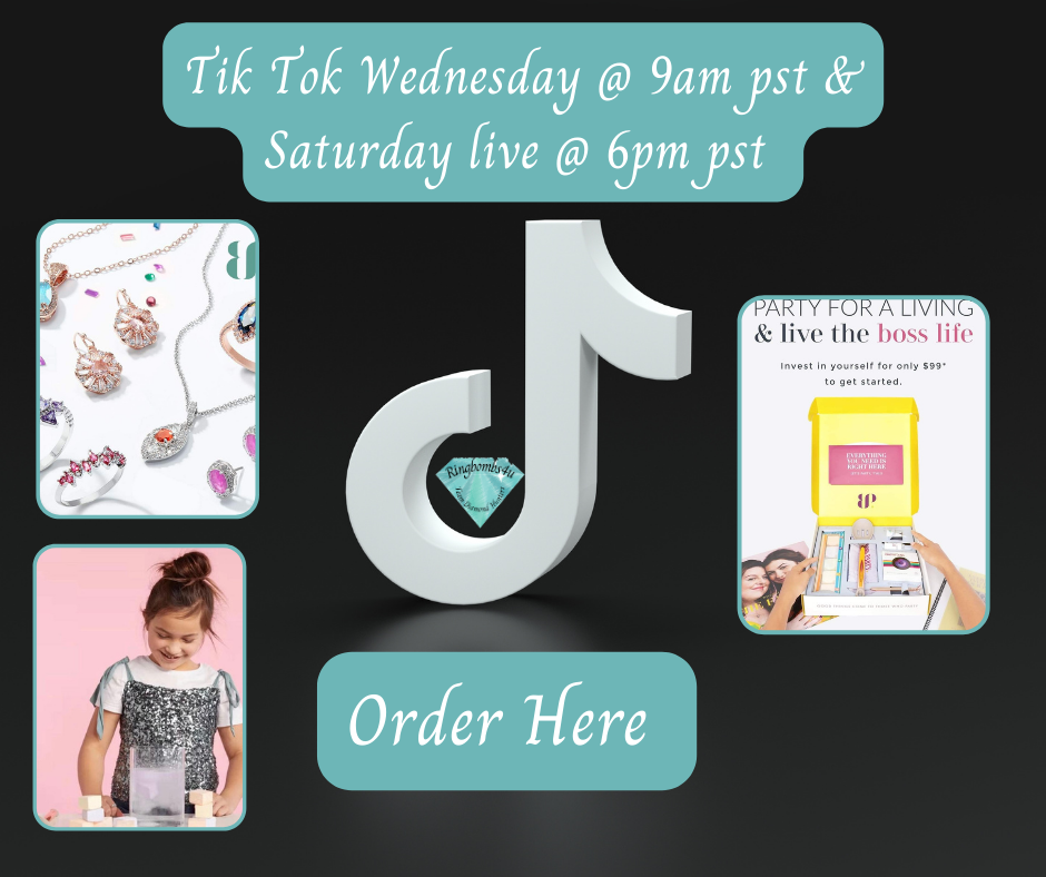 Tik Tok Wednesday @ 9am pst and Saturday 🔥💎Live at 6pm pst