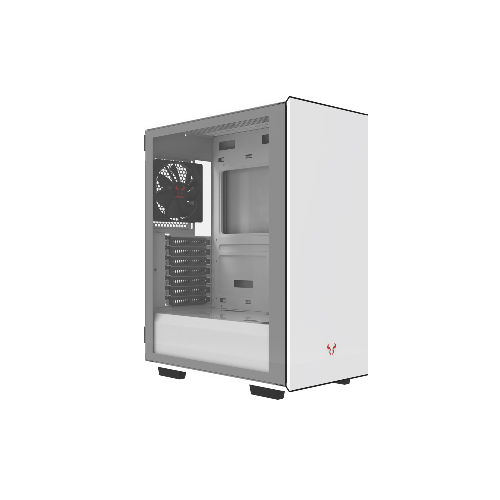 CR120TG MID TOWER CASE WHITE