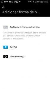 como funciona o Uber - pagamento