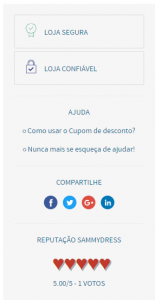 sammydress é confiável