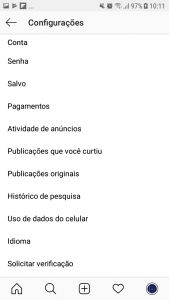 selo azul do instagram