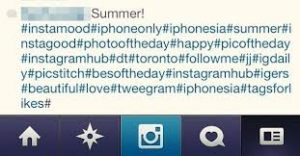 Instagram hashtag
