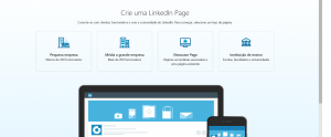 linkedin crie uma página da sua empresa