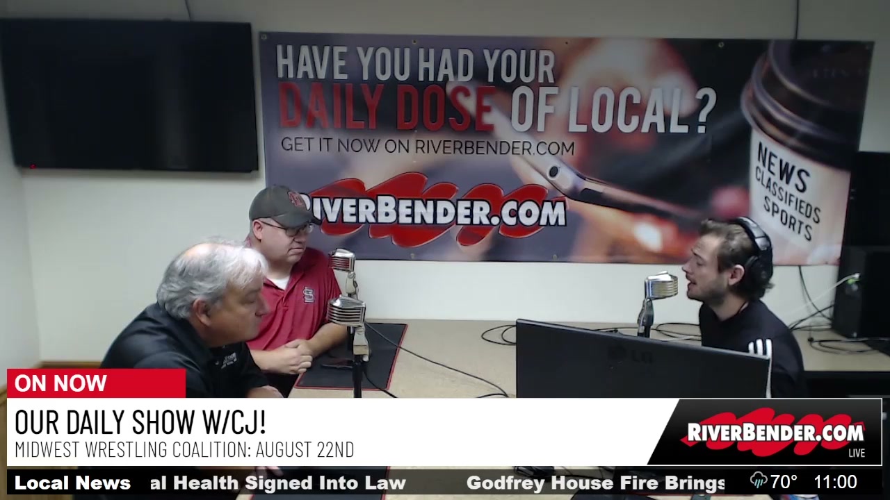 Our Daily Show Interview! Midwest Wrestling Coalition Back at Sportsmen's' Club August 22nd! 
