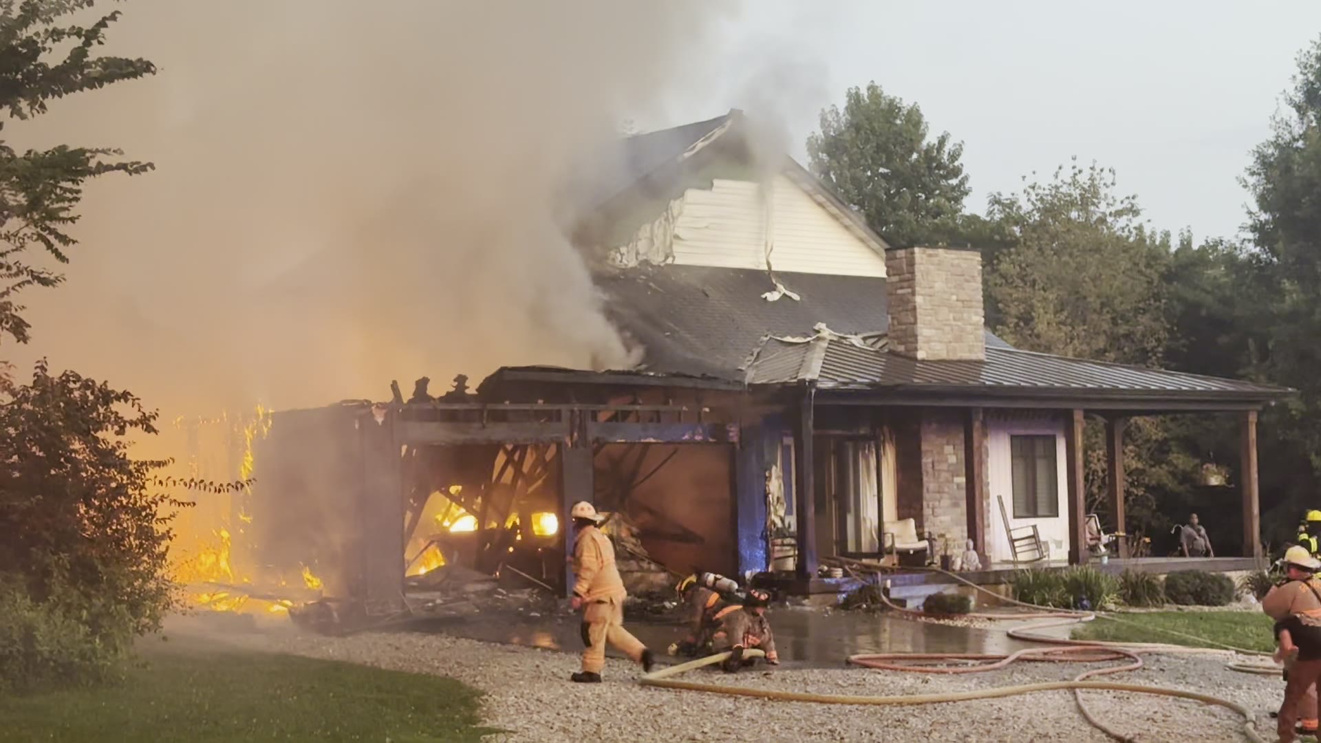 House Fire in Godfrey Illinois 