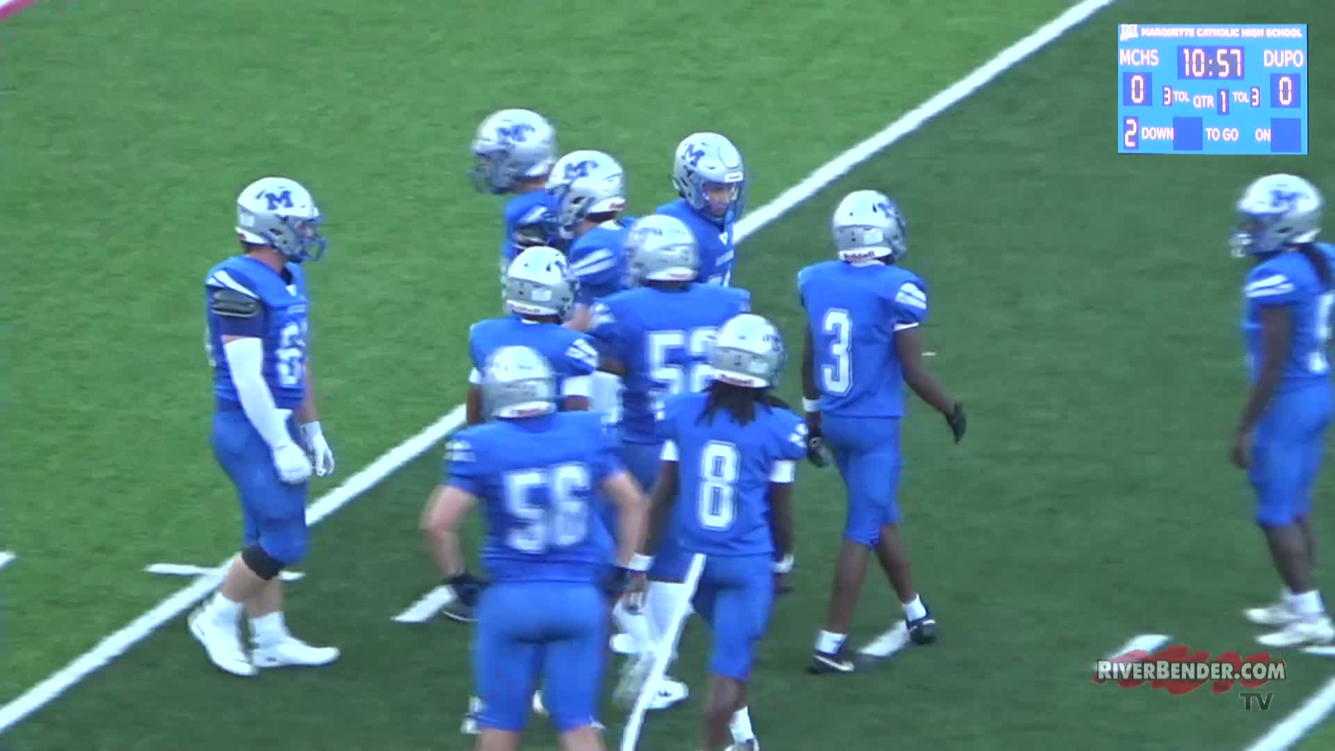 Dupo Tigers at Marquette Catholic Explorers Football