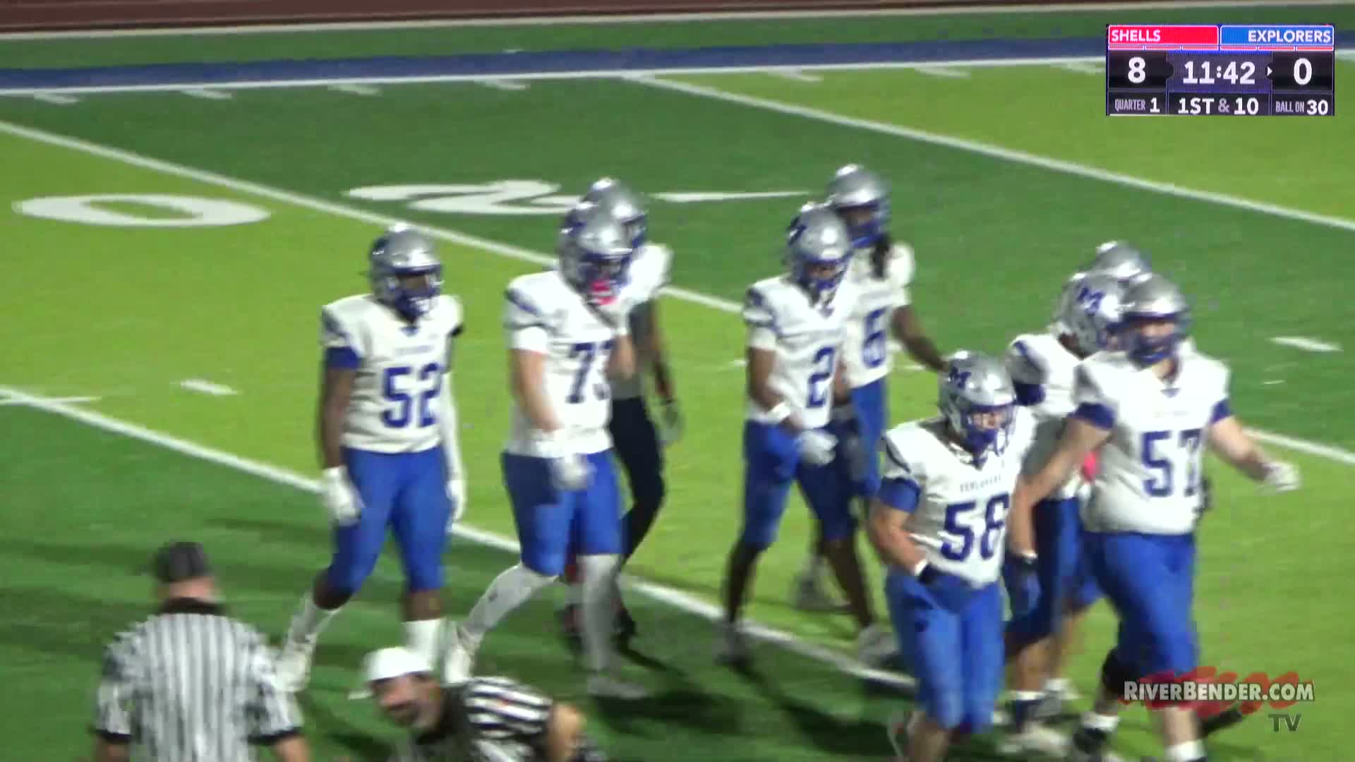 Marquette Catholic Explorers at Roxana Shells Football