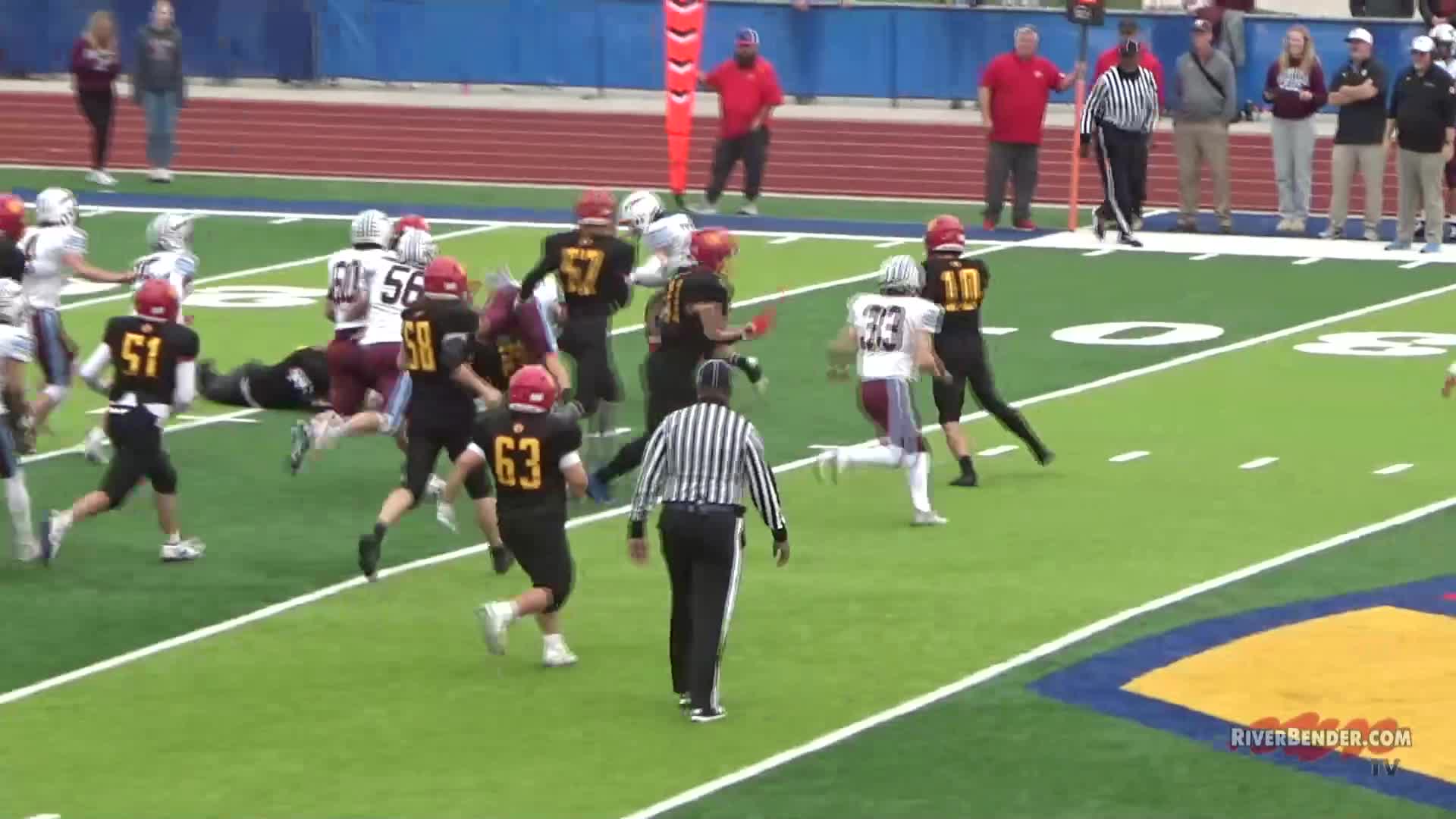 St. Joseph Ogden Spartans at Roxana Shells IHSA Playoff Football