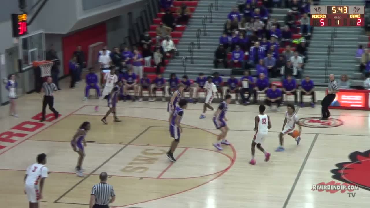 Collinsville Kahoks at Alton Redbirds Boys Basketball