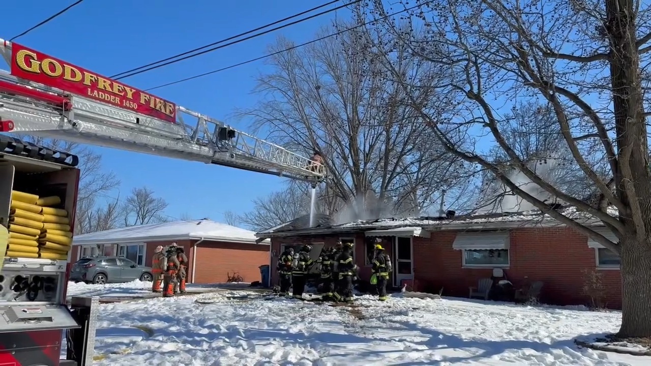 Godfrey Firefighters, Others, Battle Serious Blaze On Staten Drive