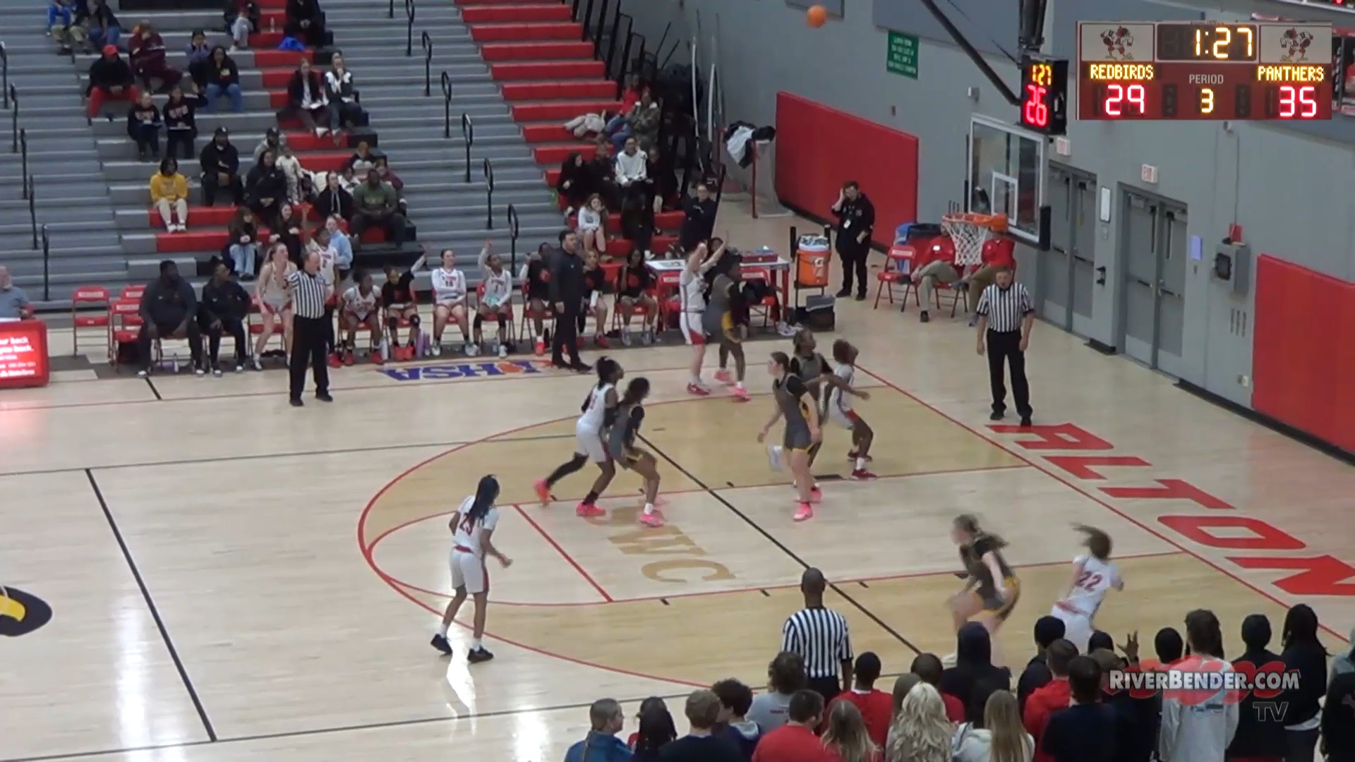 O'Fallon Panthers at Alton Redbirds Girls Basketball Highlights 