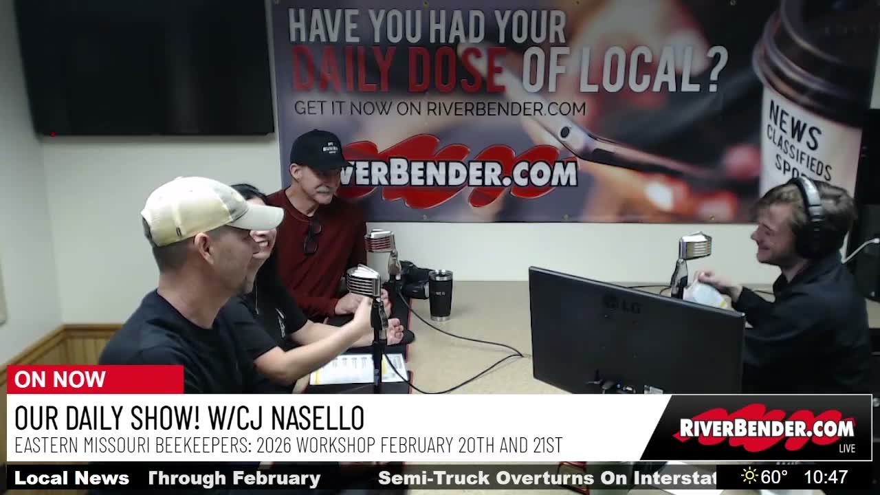 Our Daily Show Interview! Eastern Missouri Beekeepers 2026 Workshop Set for 2-20/2-21