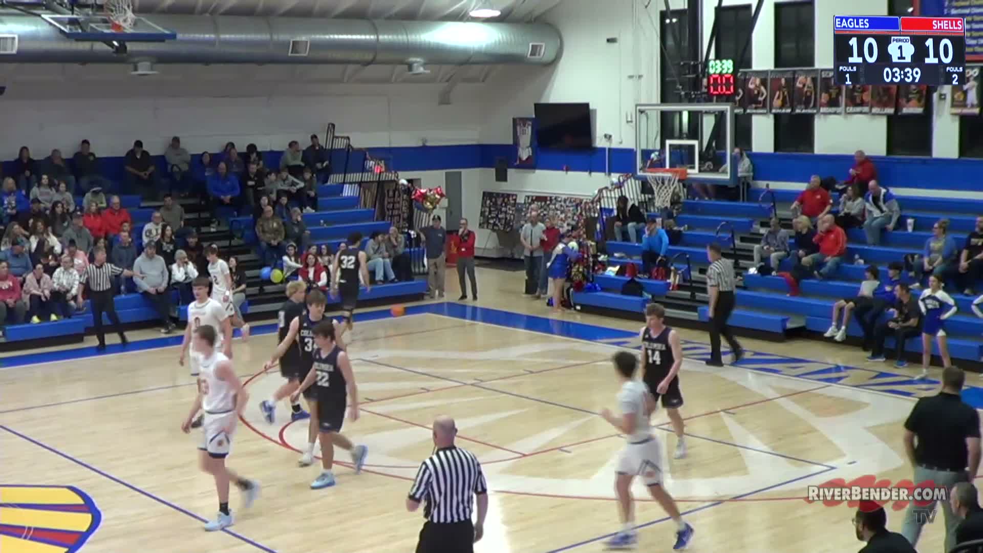 Columbia Eagles at Roxana Shells Boys Basketball 