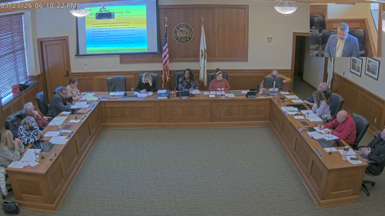 City of Alton - Committee of the Whole Meeting