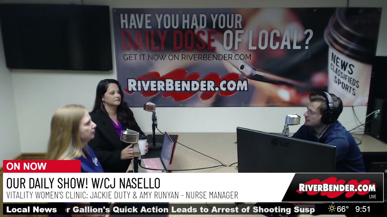 Our Daily Show Interview! Vitality Women's Clinic: Amy Runyan Nurse Manager!