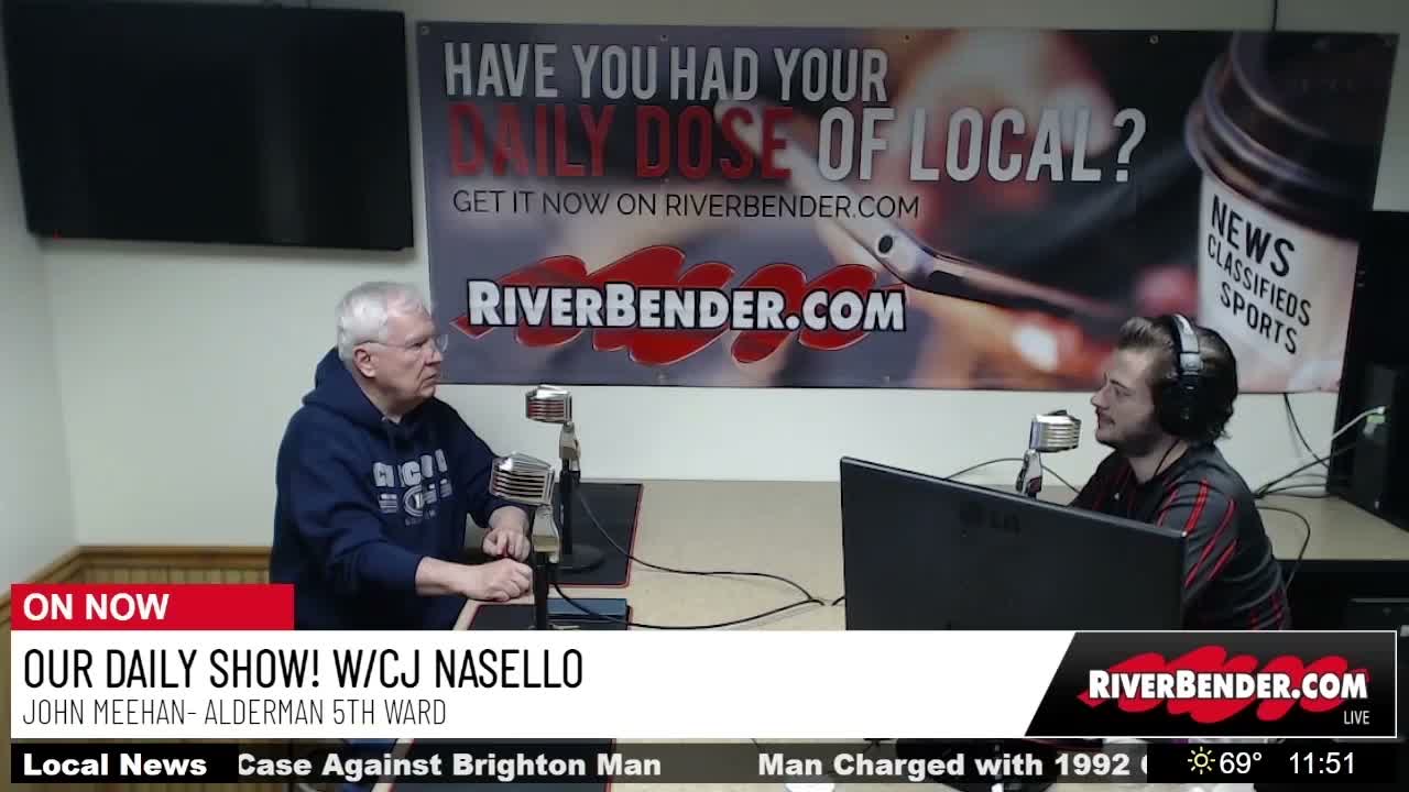 Our Daily Show! With CJ Nasello Ft. Alderman Meehan, Trustee Lombardi, and More!