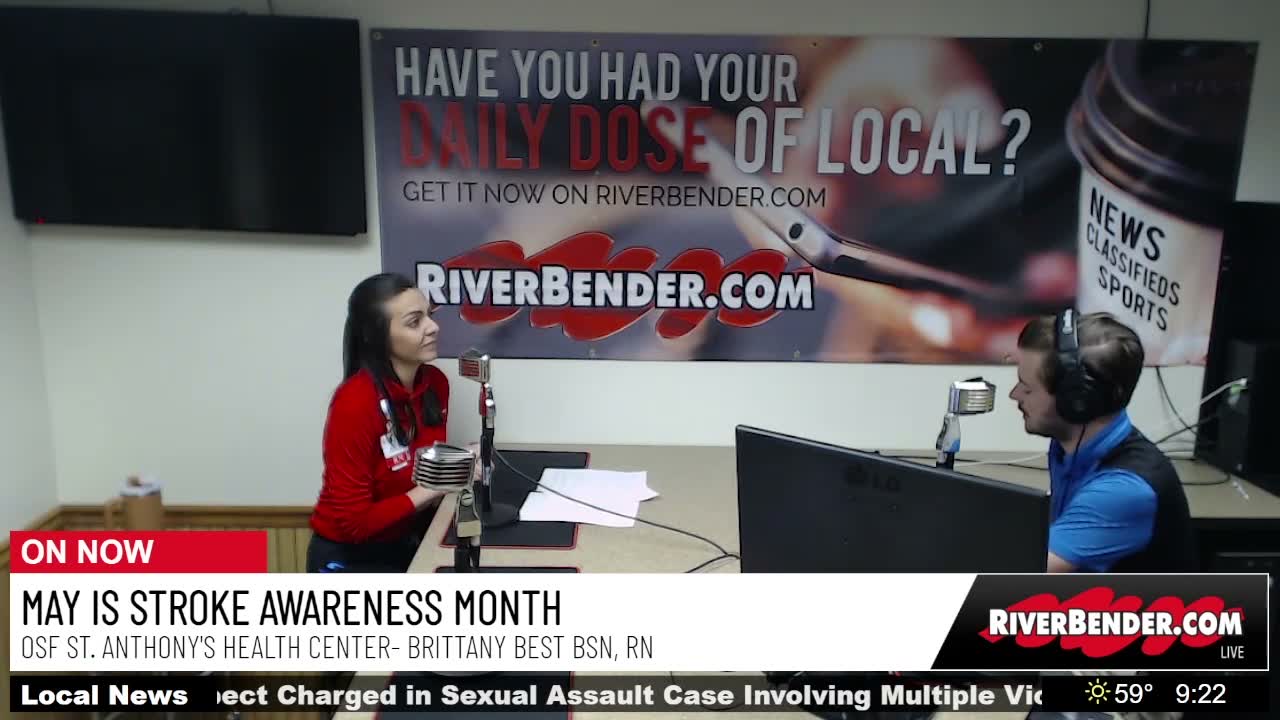 Our Daily Show Interview! OSF St. Anthony's: May is Stroke Awareness Month