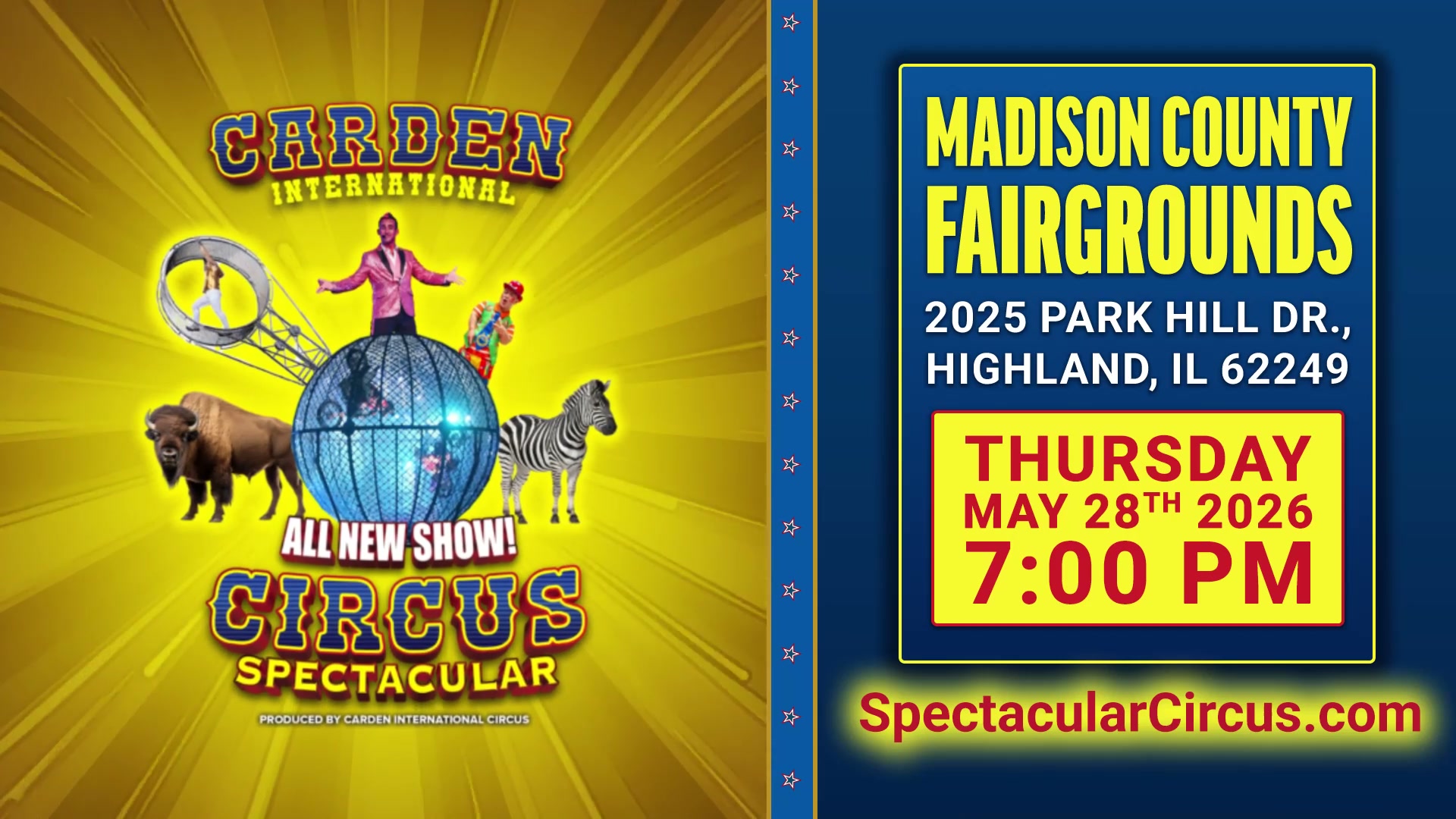 The Carden Circus presents the All-New Spectacular Circus!
