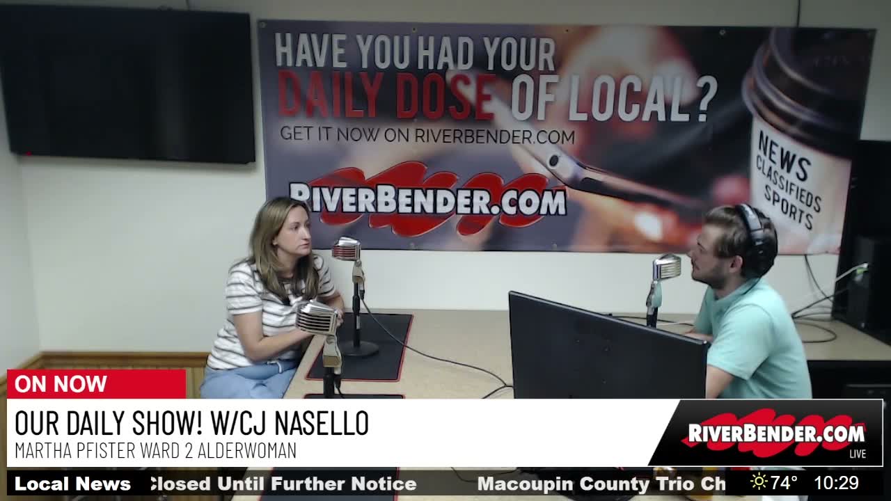 Our Daily Show Interview! Martha Pfister Ward 2 Alderwoman! 
