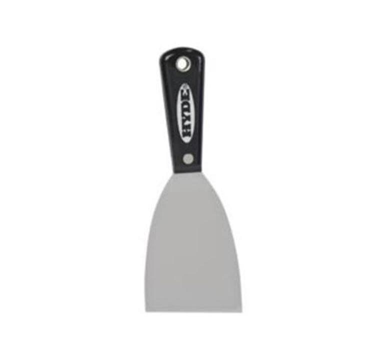 3 in HYDE Tools Flexible Black & Silver Stainless Steel Joint Knife at