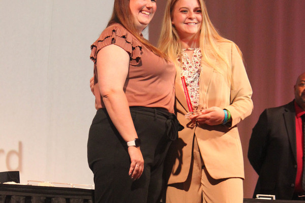 Representation of the achievement named 'Jamie Roberts Receives Emerging Leader Award'.