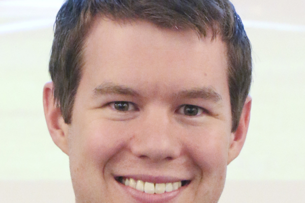 Representation of the achievement named 'Andrew Colyer Courtway of Conway named Outstanding Graduate Student for the Rankin College of Business at SAU'.