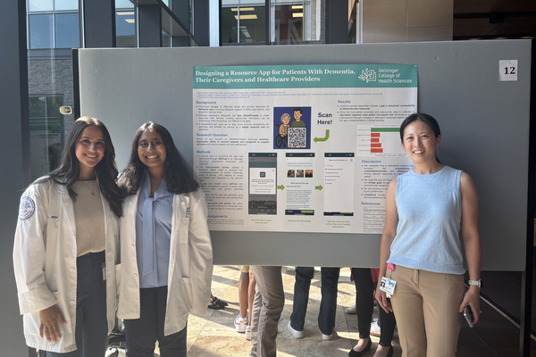 Representation of the achievement named 'Bridging the gap in dementia care:Geisinger medical students create app placing community resources at doctors' fingertips  '.