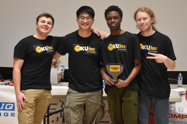 Representation of the achievement named 'KUdos Earns "Excellence Award" at Gear Slingers Open '.