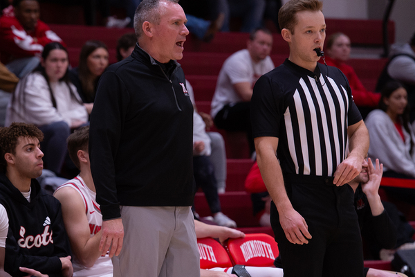 IS HE YELLING TAILS? Actually, Monmouth coach Todd Skrivseth won't need to make a call if the Midwest Conference needs to hold a coin flip on Saturday to determine its playoff host.